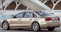 Audi A8 2013 rear view