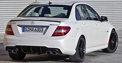 Mercedes-Benz C 63 AMG 2012 rear view