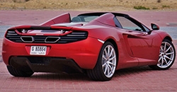 McLaren MP4-12C Spider 2014 rear view