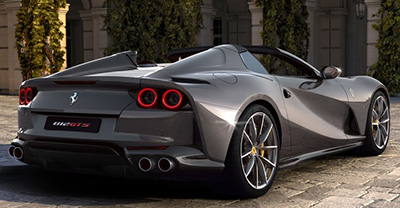 Ferrari 812 GTS 2021 rear view