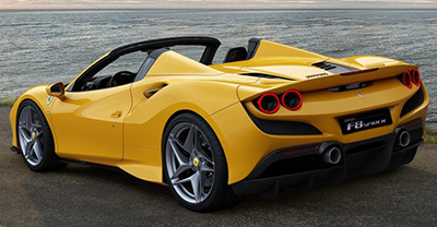 Ferrari F8 Spider 2021 rear view