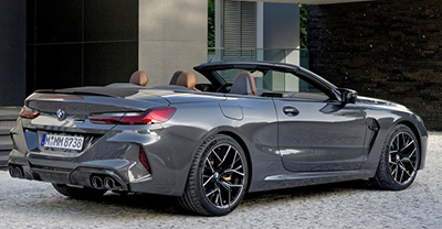 BMW M8 Convertible 2024 rear view