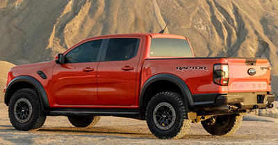 Ford Ranger Raptor 2024 rear view