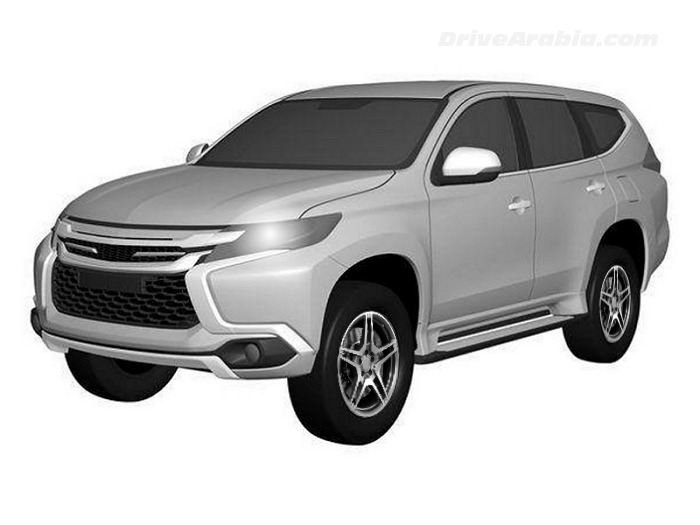 Mitsubishi Pajero Sport 2017 leaked in patent drawings