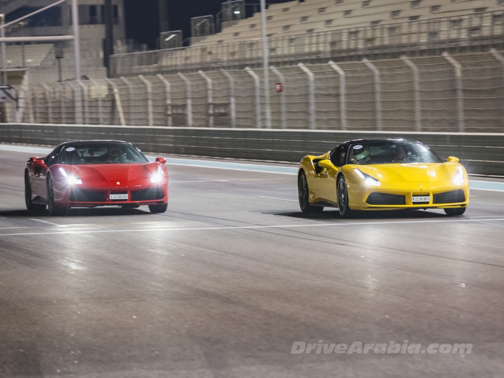 القيادة الأولى: 2016 فيراري 488GTB و Spider في حلبة ياس مارينا في الامارات العربية المتحدة