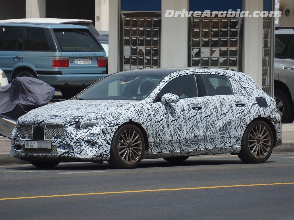 2019 Mercedes-Benz A-Class prototype hot-weather testing in Dubai